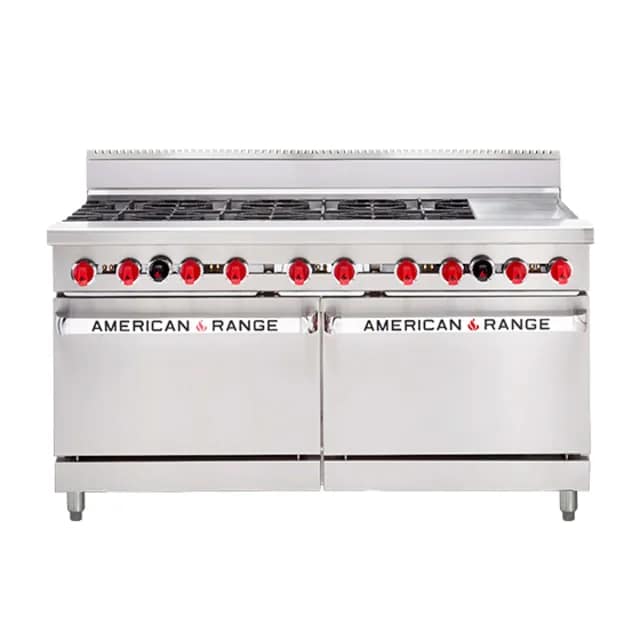 American Range AAR.8B.12G 60” Oven Range - 8-Burner Heavy-Duty Cooking