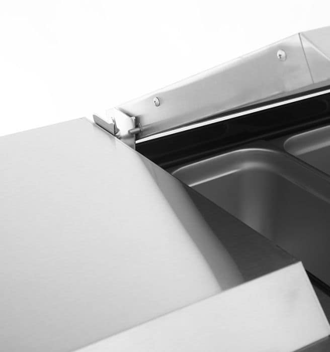 Atosa MPF8201 Single Door Pizza Prep Table Fridge – Compact 1117mm - Image 7