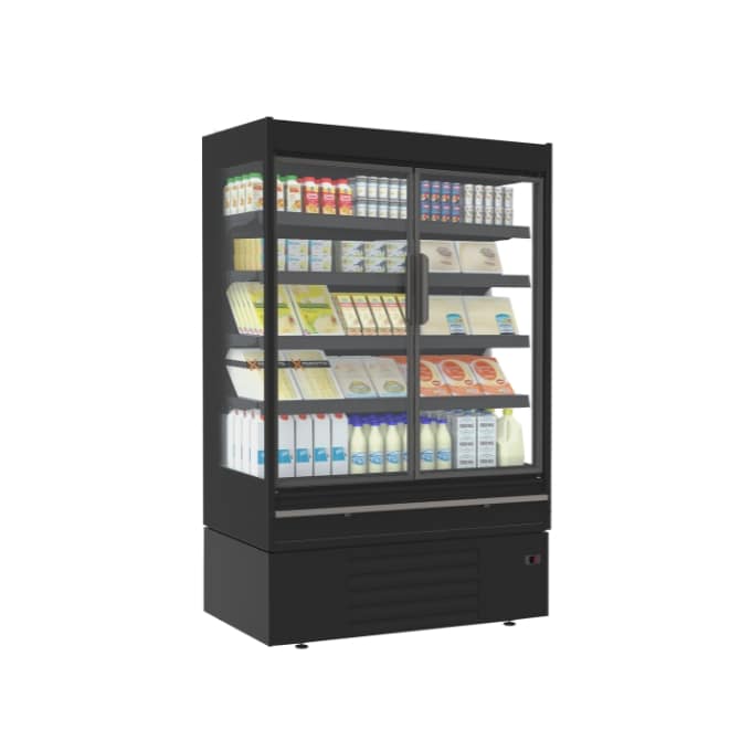Bonnet Névé Offlip 3 Eco Glass Door Supermarket Chiller – Eco-Friendly Vertical Display