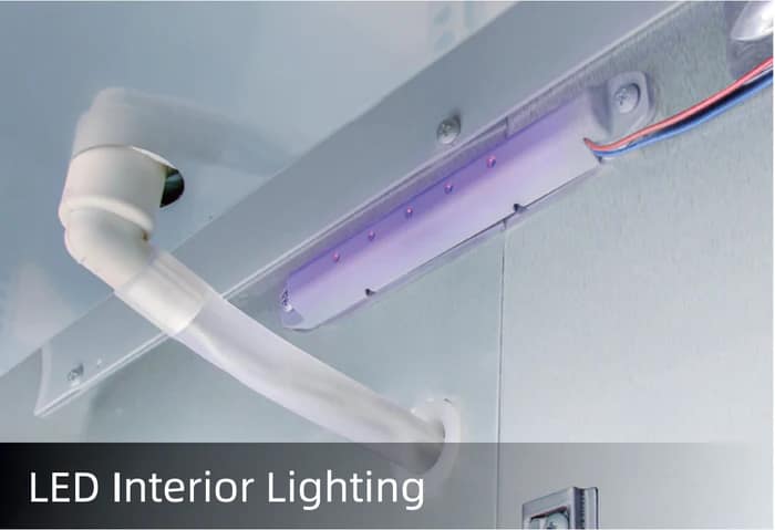 Turbo Air KR45-2G(HC) Display Fridge – 1215L, 2 Glass Doors, Top Mount - Image 4