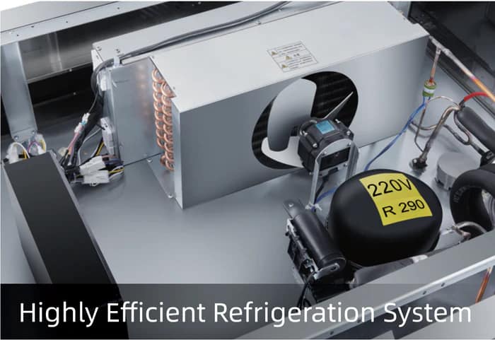 Turbo Air KR45-2G(HC) Display Fridge – 1215L, 2 Glass Doors, Top Mount - Image 5