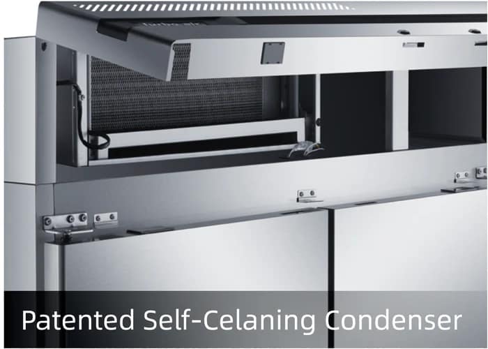 Turbo Air KR45-2G(HC) Display Fridge – 1215L, 2 Glass Doors, Top Mount - Image 3