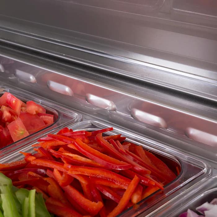 Turbo Air CTPR-44SD Pizza Prep Bar Fridge – 396L, 1 Door - Image 5