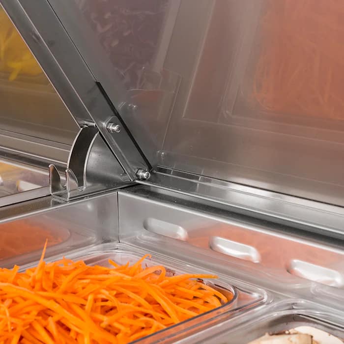 Turbo Air CTPR-67SD Pizza Prep Fridge – 2 Door, 566L - Image 6