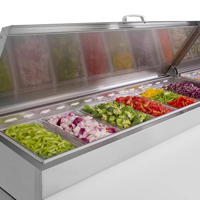 Turbo Air CTPR-67SD Pizza Prep Fridge – 2 Door, 566L - Image 8