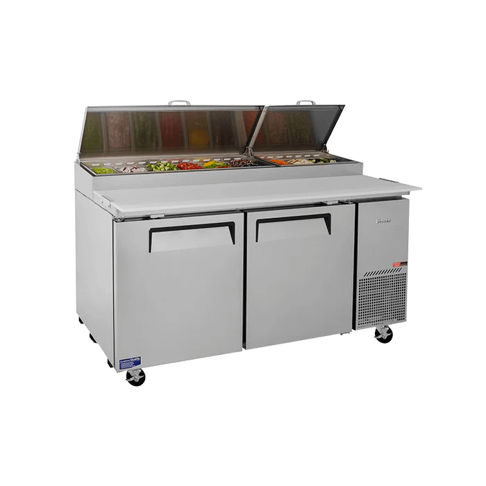 Turbo Air CTPR-67SD Pizza Prep Fridge – 2 Door, 566L - Image 4