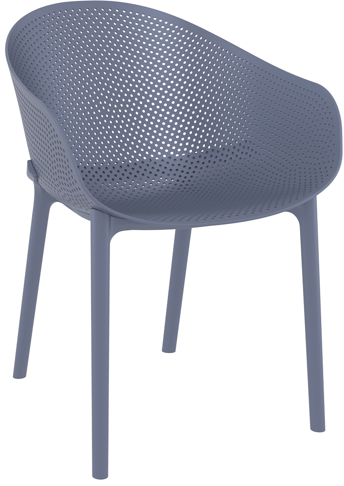 Anthracite Outdoor Chair - Siesta Sky Series - Modern Durability - Image 5
