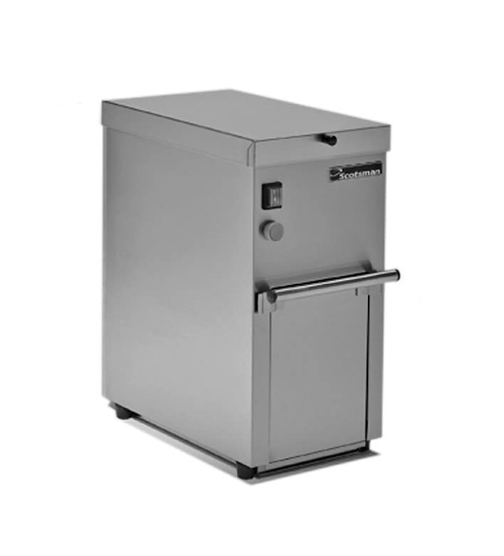Scotsman Crushman 360 ice crusher, 6kg per minute, stainless steel compact design – Australia