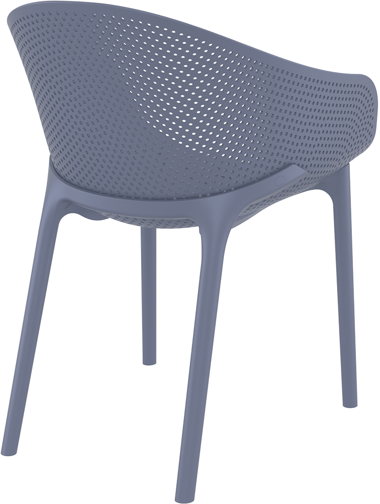 Anthracite Outdoor Chair - Siesta Sky Series - Modern Durability - Image 3