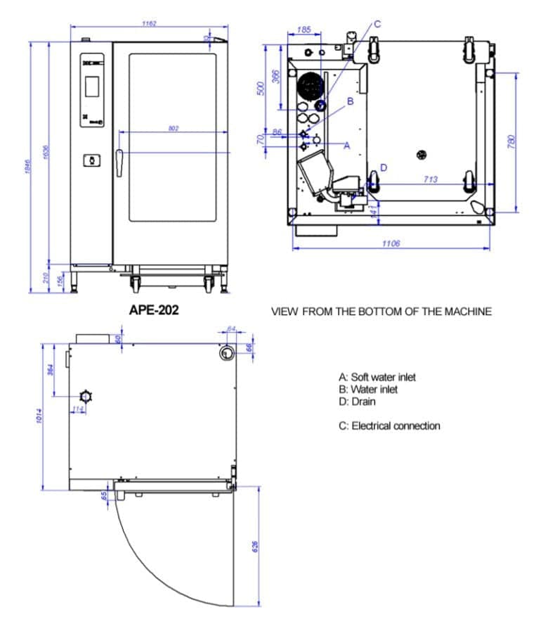 Fagor Advanced Plus Electric 20 Or 40 Trays Combi Oven APE-202 - Image 2