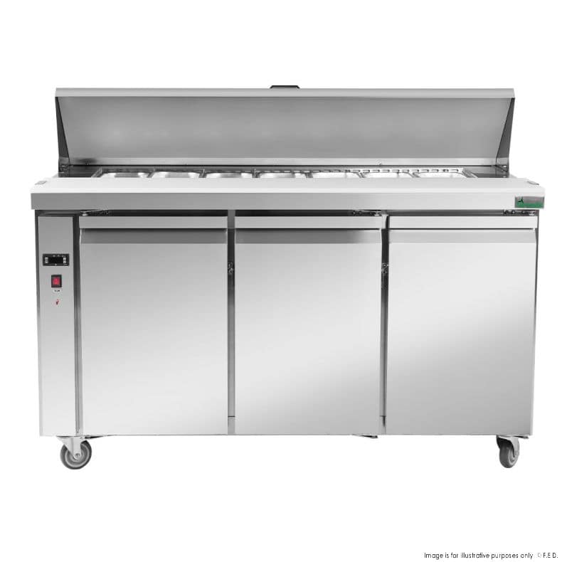 Thermaster SLB150 Three-Door Sandwich Bar – 1500 mm