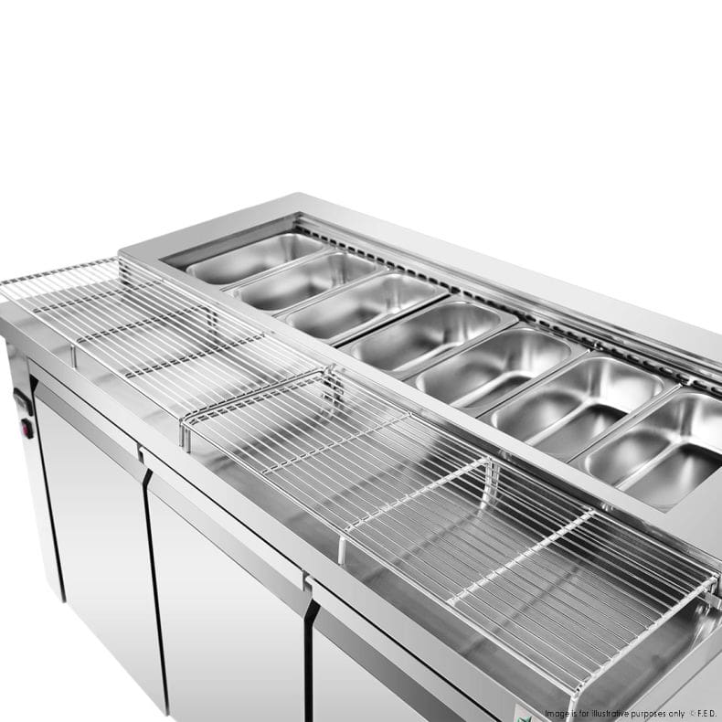 Thermaster PWB150 Three-Door Deluxe Pizza Prep Bench – 1500 mm - Image 6