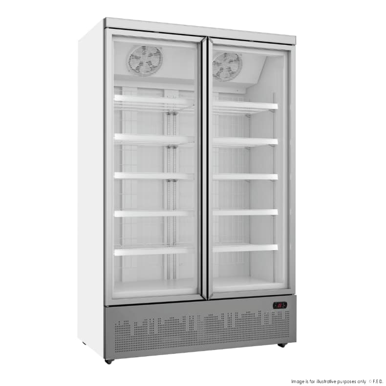 Thermaster LG-1000GBMF Double Glass Door Freezer – 930L, LED, -22°C to -18°C - Image 2