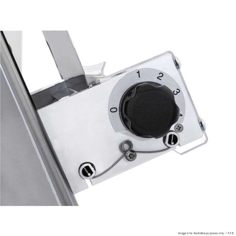 Prismafood DSA420RP Pizza Dough Roller – 40cm, Foot Pedal - Image 3