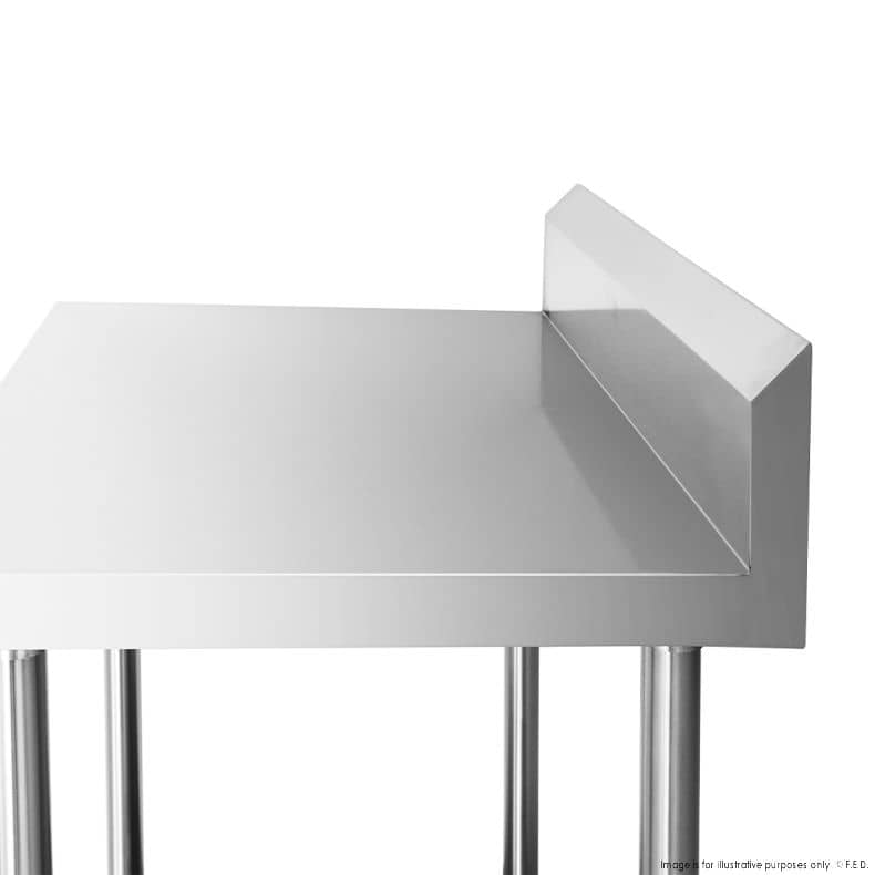 FED WBB6-0600/A Stainless Steel Workbench with Splashback – 600mm - Image 3