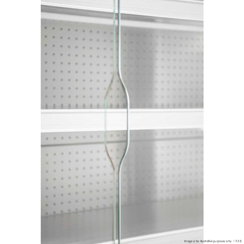 Tecnodom TDVB80-CA-125 Vulcano Supermarket 2 Door Display – 1330 mm - Image 3