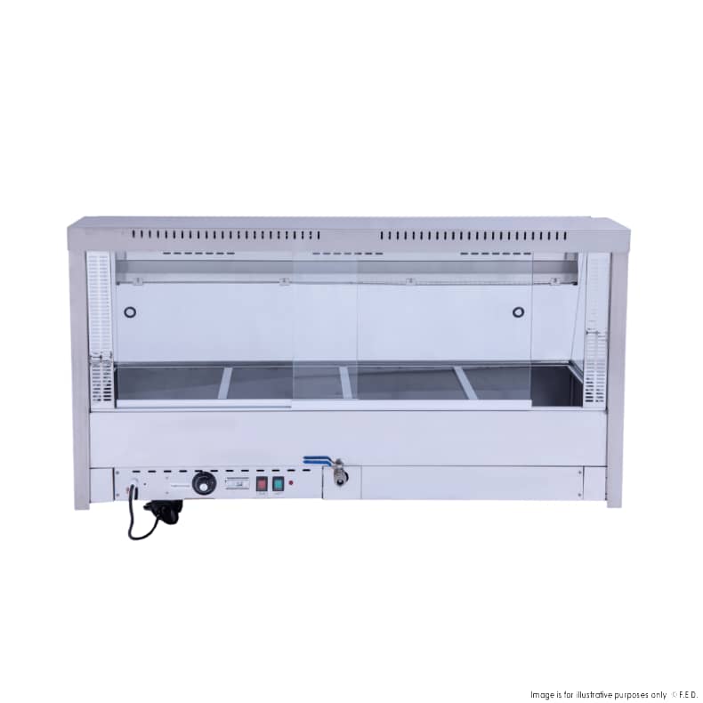 Bonvue BM14TC Angled Countertop Wet & Dry Bain Marie – 4xGN, 1388mm - Image 3