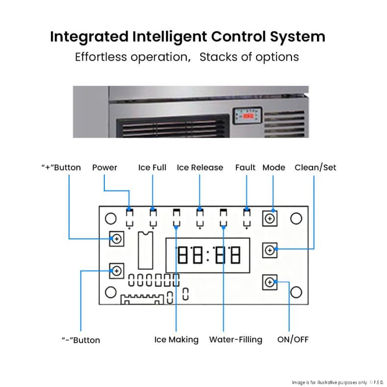 Blizzard SN-200P Under-Counter Ice Maker – Large Cube 98 kg/24 h - Image 5