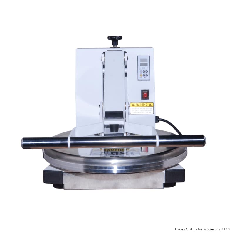 Tyrone DP-18S Round Dough Press – 18" Heated, Digital, Commercial - Image 6