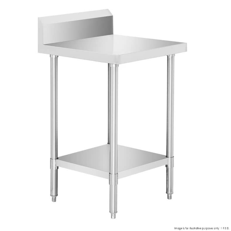 FED WBB6-0600/A Stainless Steel Workbench with Splashback – 600mm - Image 5