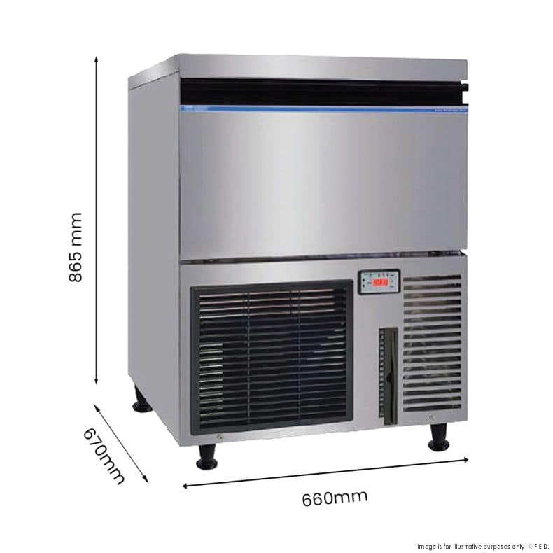 Blizzard SN-200P Under-Counter Ice Maker – Large Cube 98 kg/24 h - Image 2