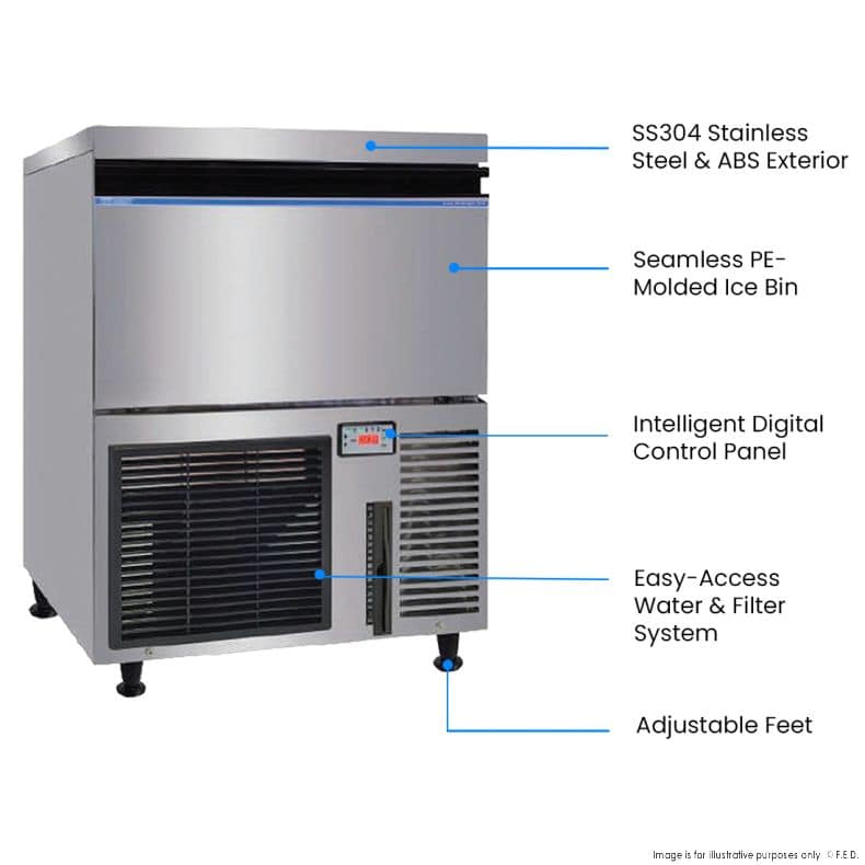 Blizzard SN-200P Under-Counter Ice Maker – Large Cube 98 kg/24 h - Image 3