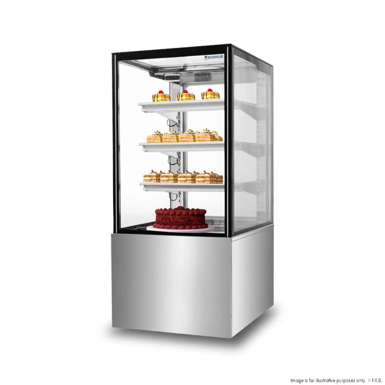 Bonvue SF820V Cake Display Fridge – 370L, 600mm Wide | ITO Glass - Image 2
