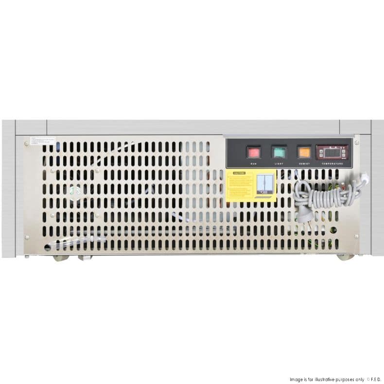 Bonvue H-SL830V Heated Food Display – 900mm, 420L, 4 Levels, Black Trim - Image 4