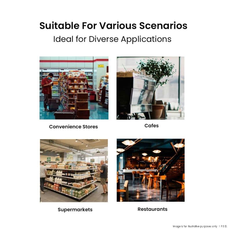 Bonvue CTA-146 Chilled Angled Counter-Top Food Display – 146 L - Image 6