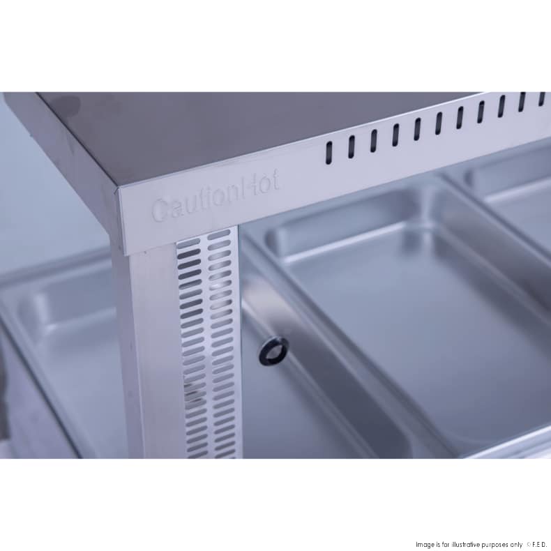 Bonvue BM11SC Square Countertop Wet & Dry Bain Marie – 1055mm - Image 7