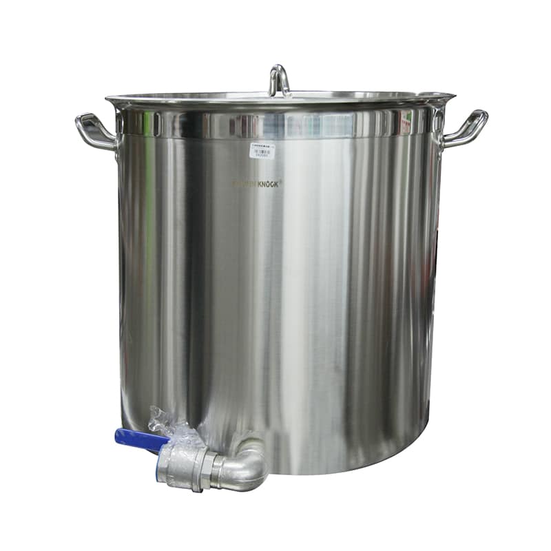 Kitchen Knock 600mm Stainless Steel Stock Pot with Valve – 169L Capacity