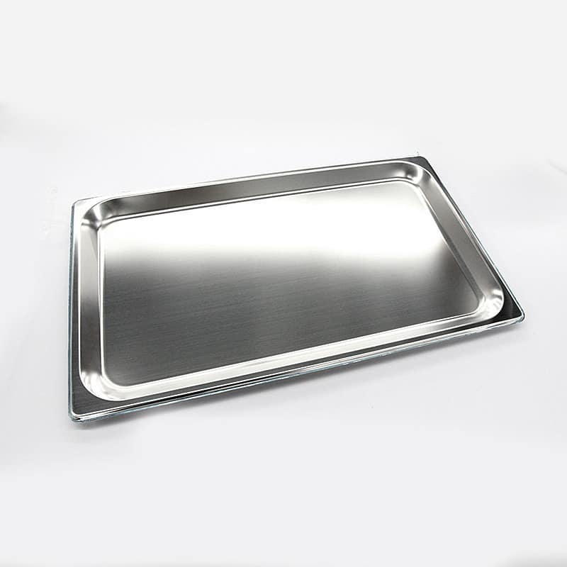 Kitchen Knock 1/1 Gastronorm Pans, 20mm Deep, Stainless Steel, 6-Pack, 3L Capacity