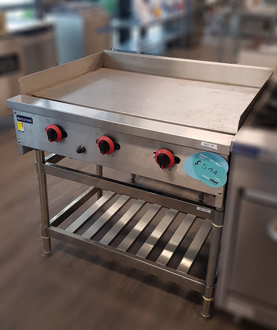 Gasmax RGT-36E Three-Burner Gas Griddle – 915mm | KW Commercial Kitchen - Image 2