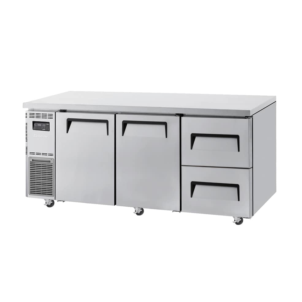Turbo Air KUR18-2D-2(HC) Versatile Pro Series: 2-Drawer, 2-Door Undercounter Chiller - 1800mm