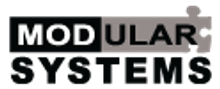 Modular Systems brand logo – stainless steel benches & sinks